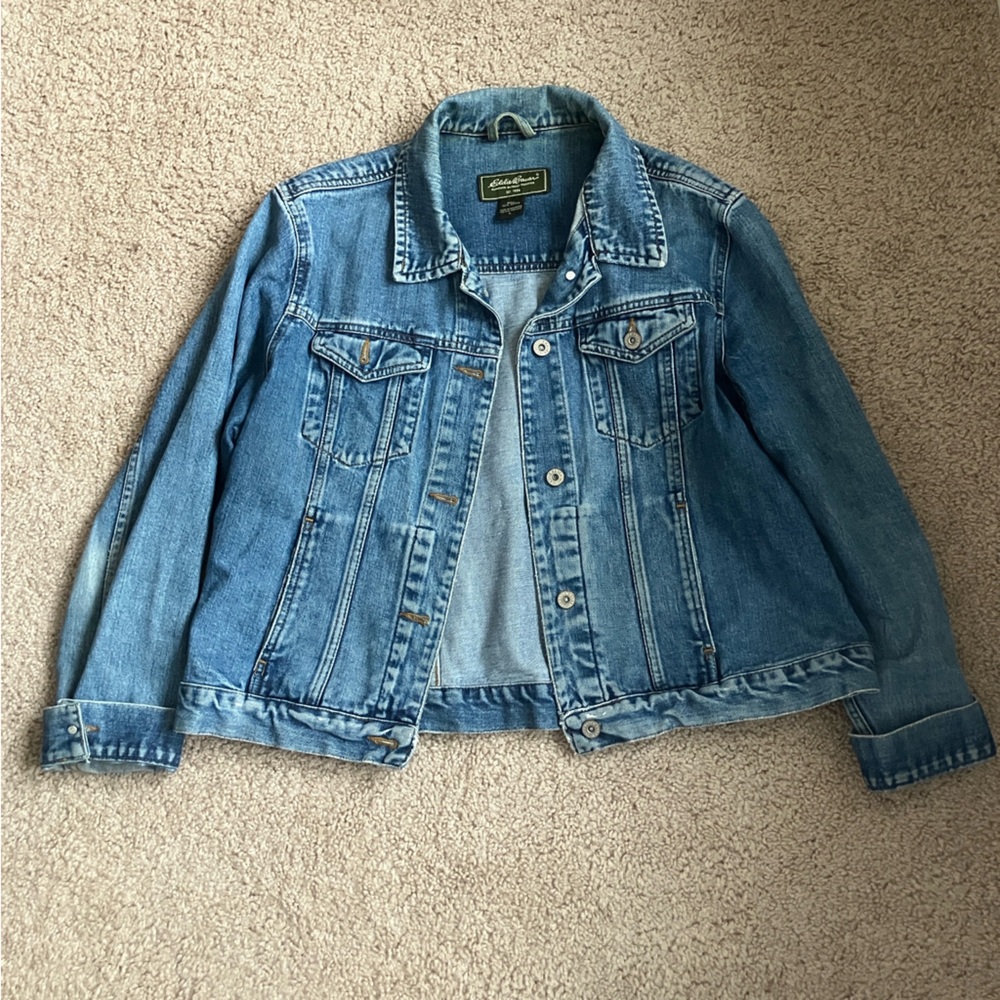 Eddie Bauer Light Blue Denim Jean Jacket